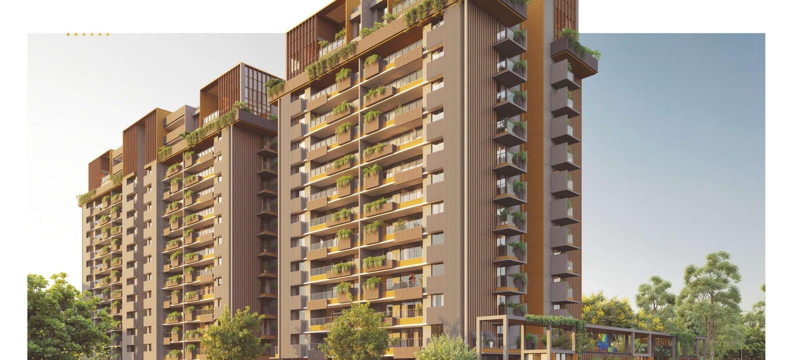 Vrundavan Elysia tower — daytime view